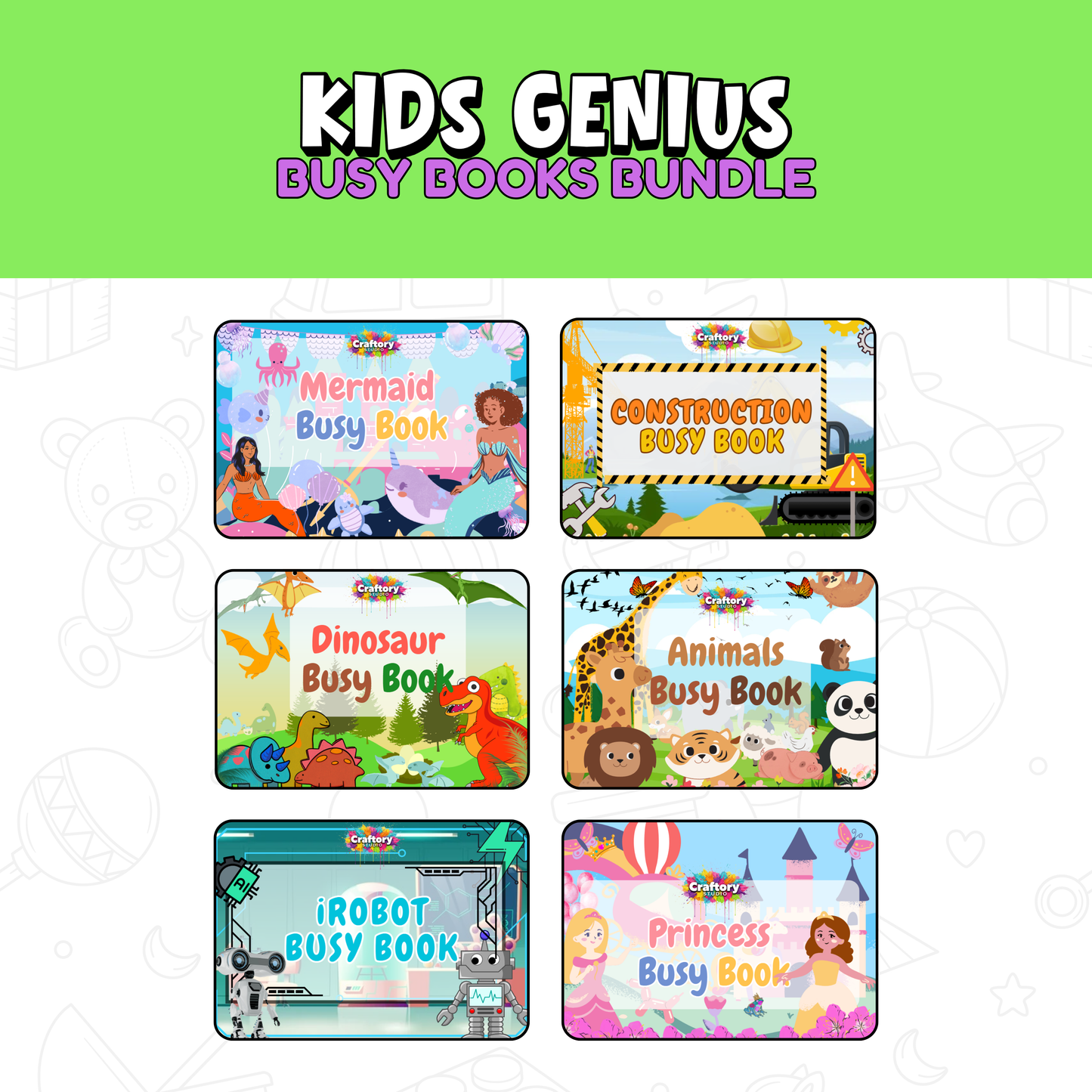 Kids Genius Busy Books Bundle