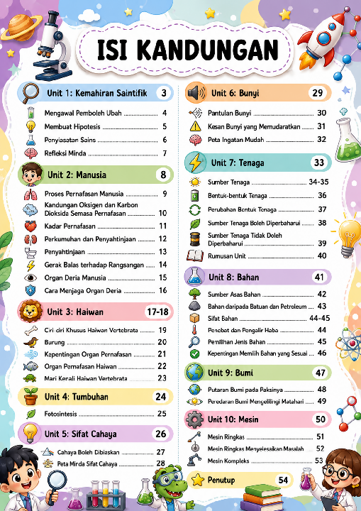 Nota Komik Sains Tahun 4