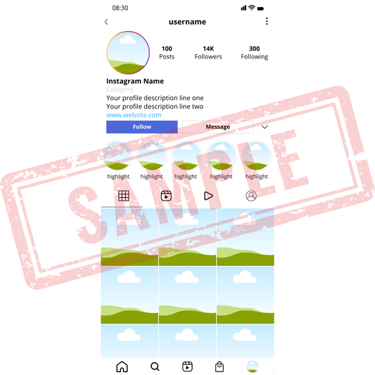Instagram Mockup Template (Canva)