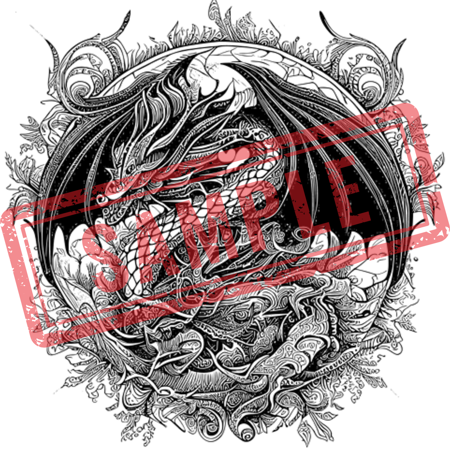 Dragon Coloring Book for Adults