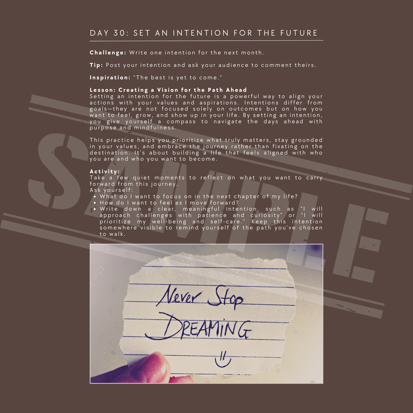 30 Days Self-Care Guide