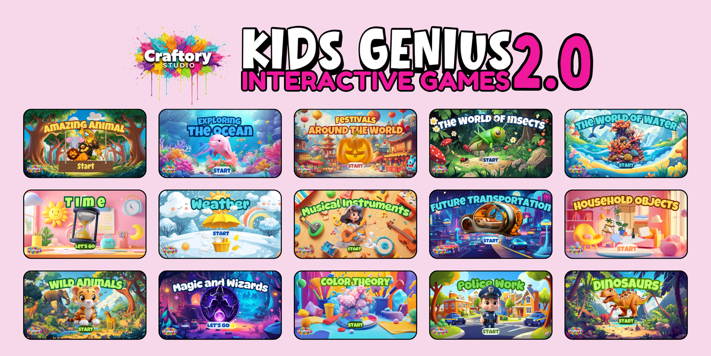 Kids Genius Interactive Games Mini Pack 2.0