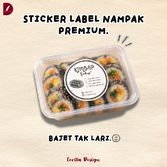Sticker Label Makanan