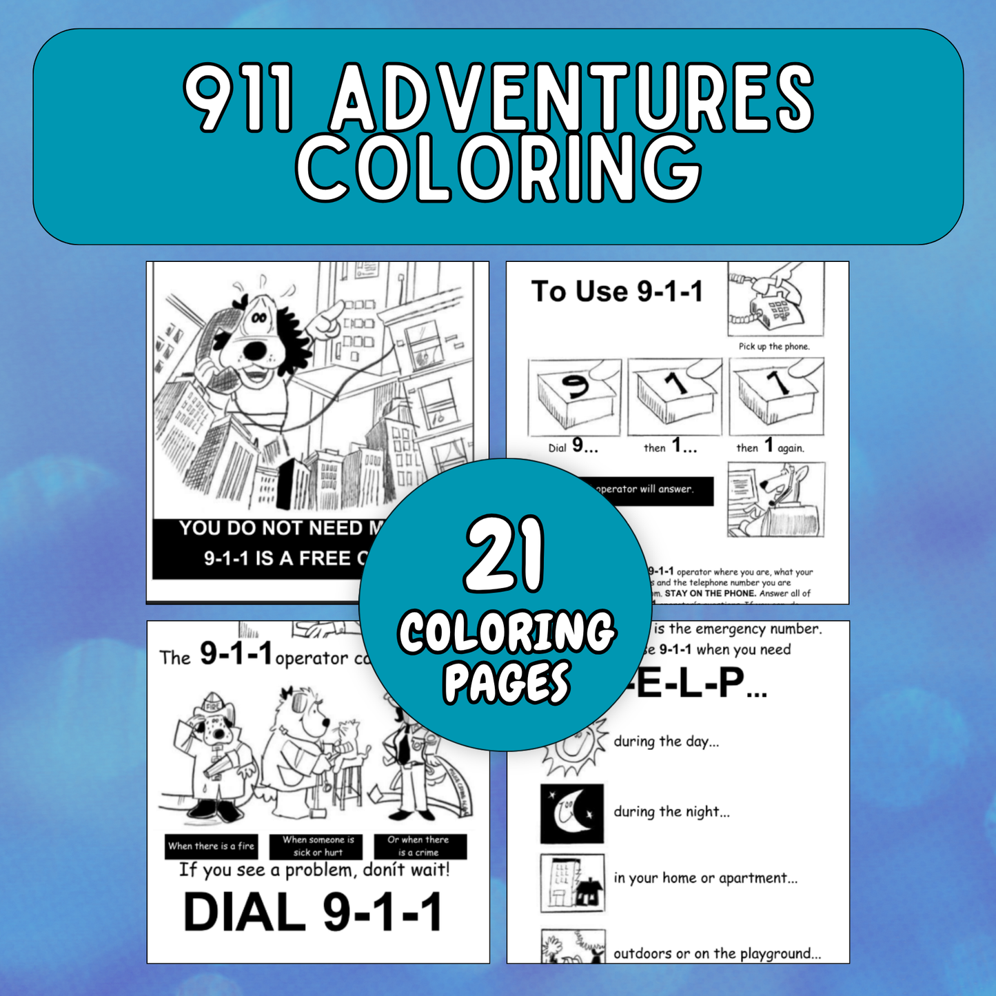 911 Adventure Coloring
