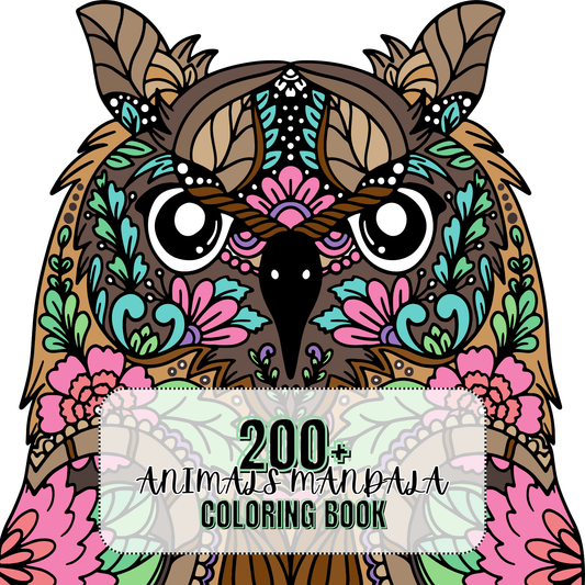 Animal Mandala Coloring Book