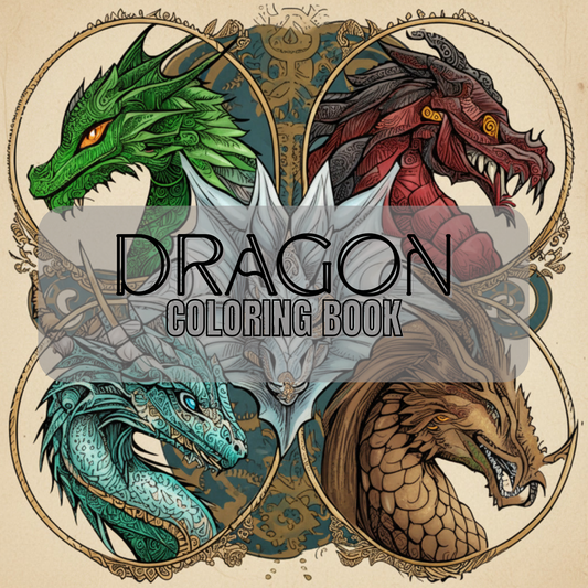 Dragon Coloring Book for Adults