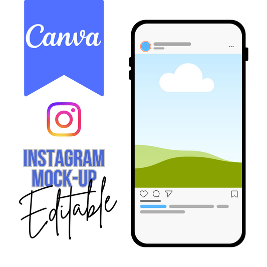 Instagram Mockup Template (Canva)