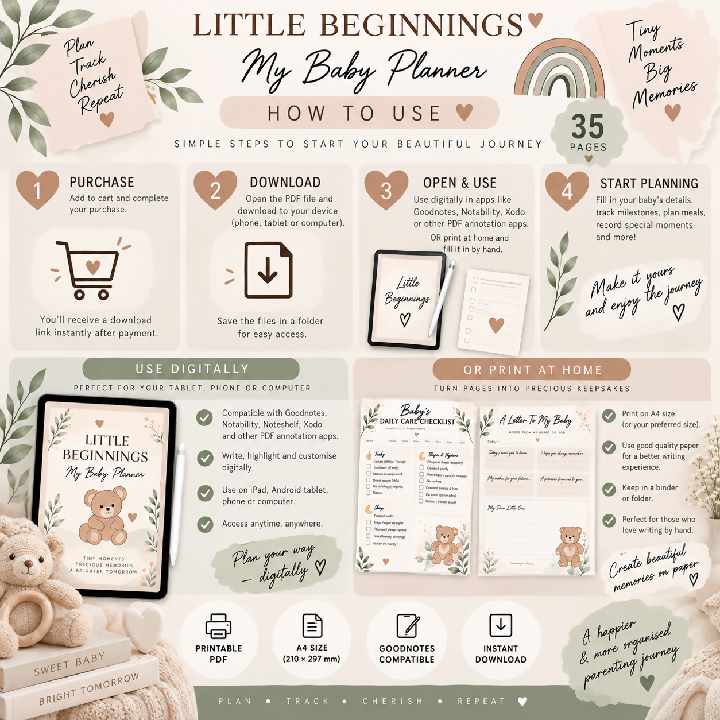 Baby Planner Printable
