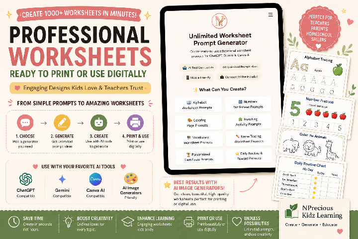 Unlimited Worksheet Prompt Generator