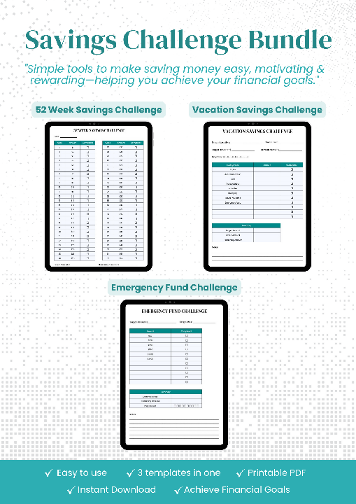 Savings Challenge Bundle