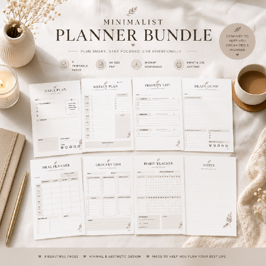 Minimalist Planner Bundle