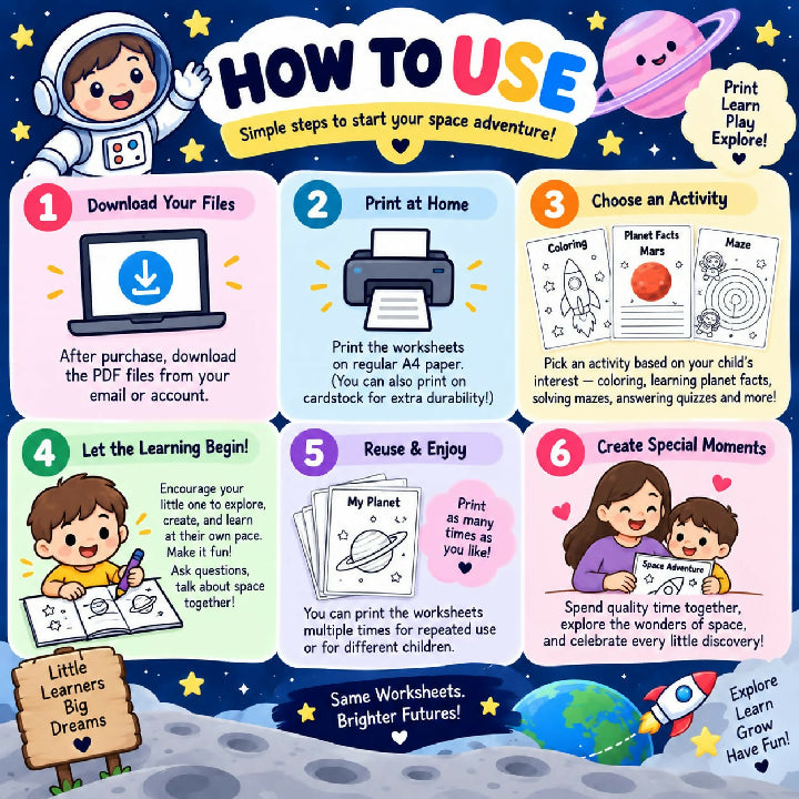 Space Worksheets for Preschoolers Solar System Activities
