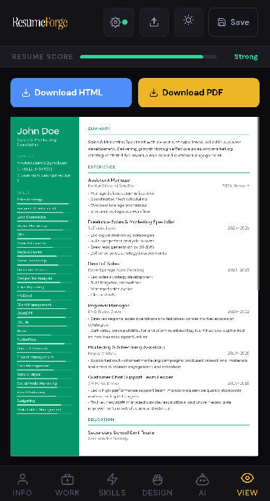 ResumeForge MY — AI Resume Builder Web App (Lifetime Access)