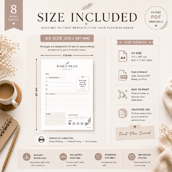 Minimalist Planner Bundle