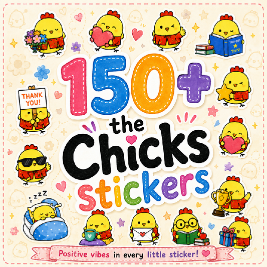 Cute Chicks Stickers for Journal