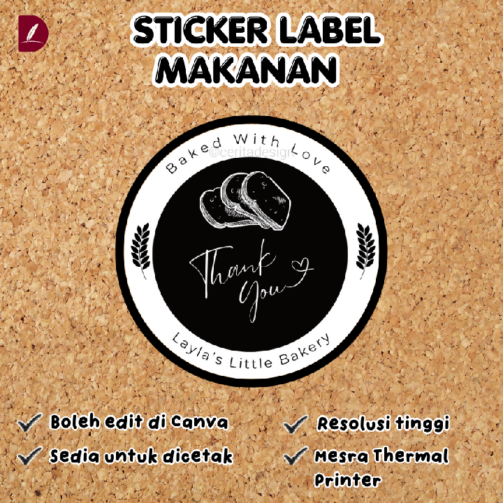 Sticker Label Makanan