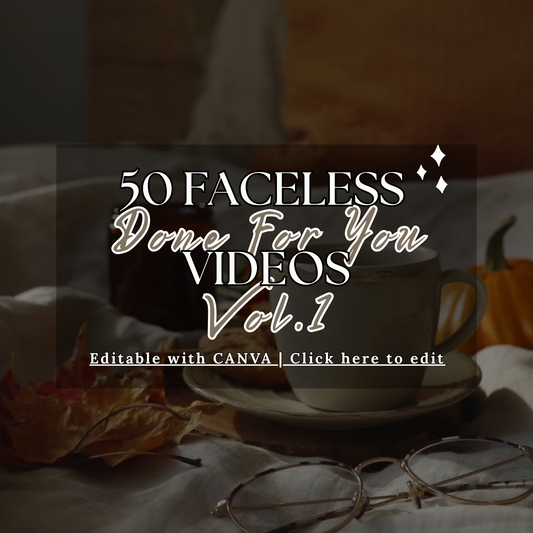 250 Faceless Done-For-You Videos COMBO 1 (Vol. 1-5)