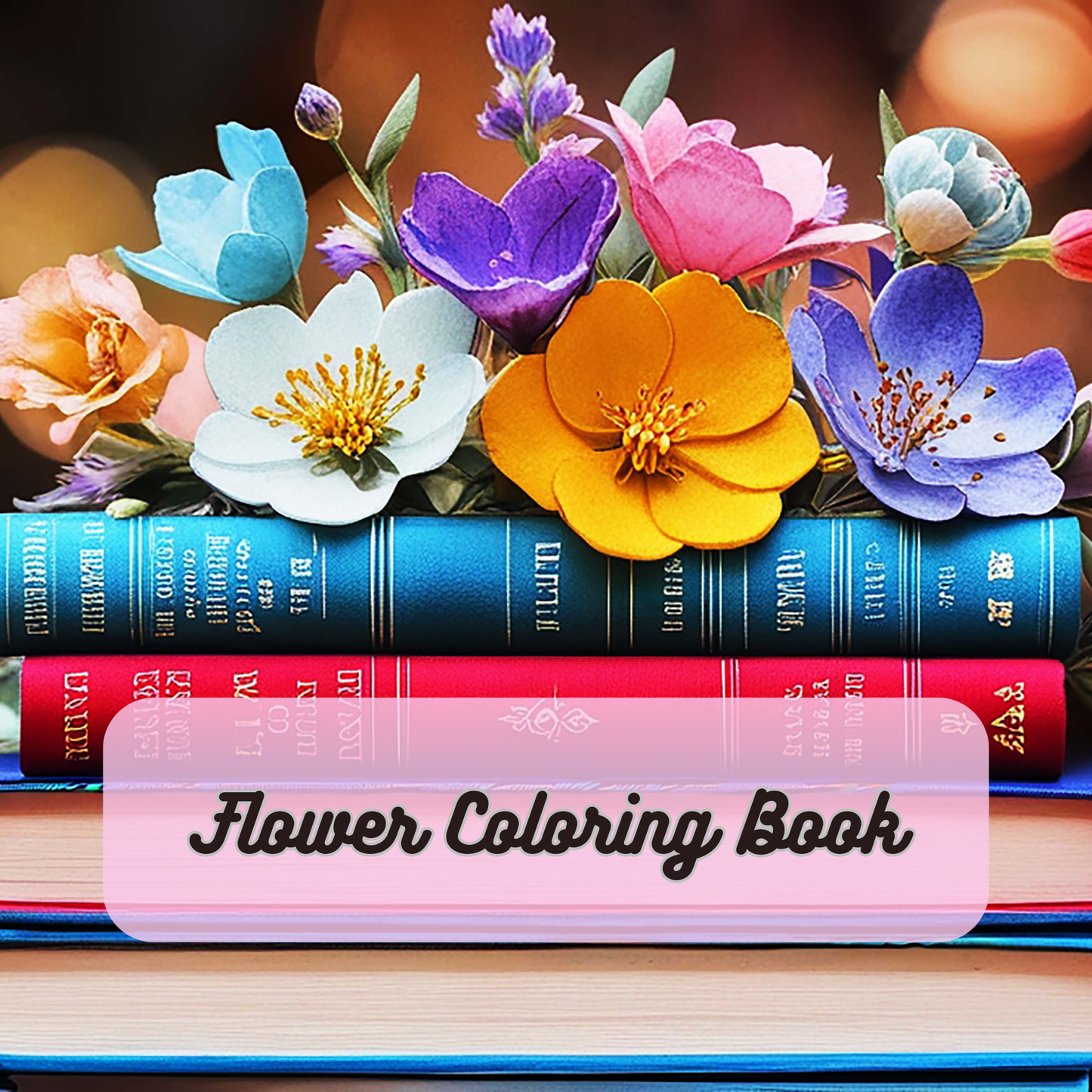 Flower Coloring Book