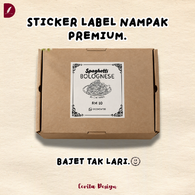Sticker Label Makanan