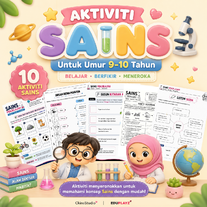 Aktiviti Sains Umur 9-10 Tahun