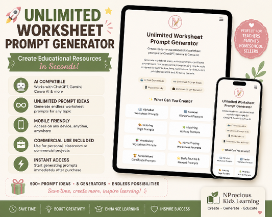 Unlimited Worksheet Prompt Generator