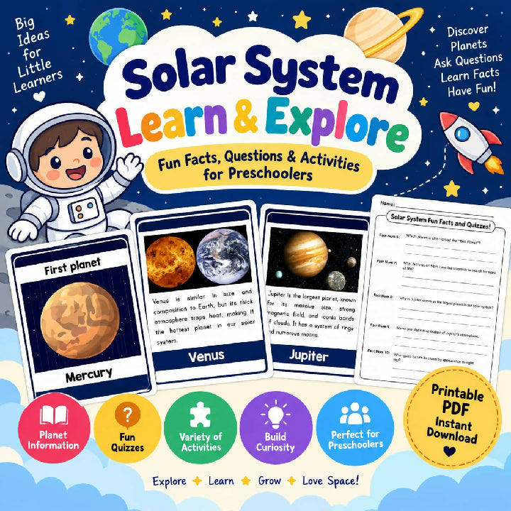 Space Worksheets for Preschoolers Solar System Activities