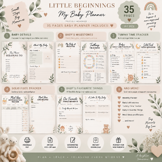 Baby Planner Printable
