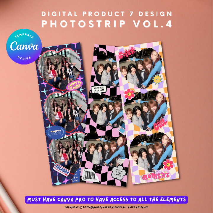 Fun Themed Photostrip Templates For Photo Booth Business Vol 4