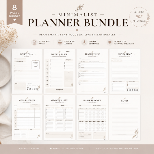 Minimalist Planner Bundle