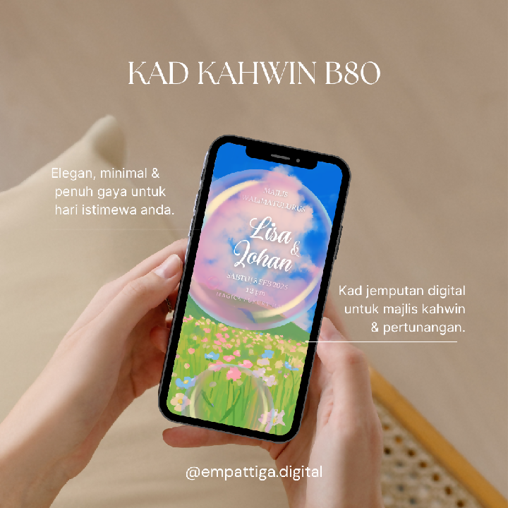 Kad Kahwin Digital B80