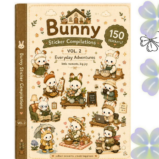 Bunny Sticker Compilations Vol 2 Everyday Adventures 150 stickers