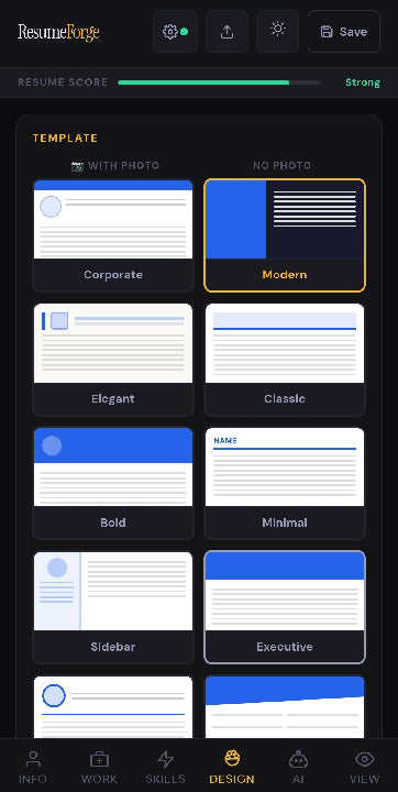 ResumeForge MY — AI Resume Builder Web App (Lifetime Access)