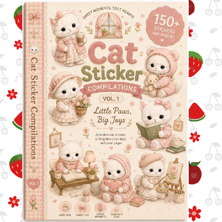 Cat Sticker Compilations Vol 1 Little Paws Big Joys
