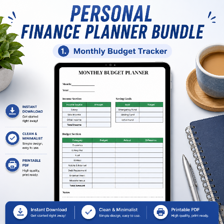 Personal Finance Planner Bundle