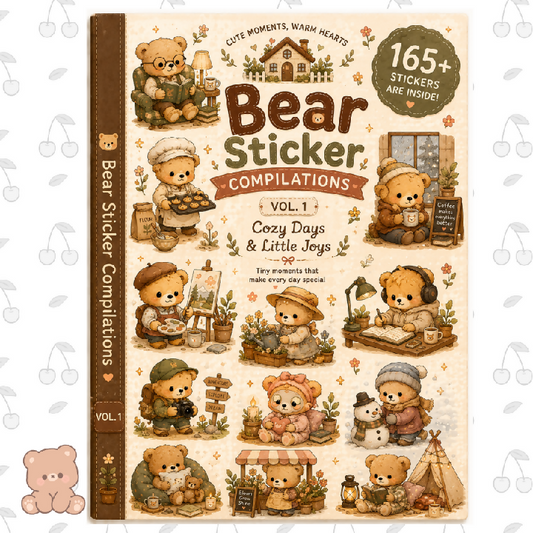 Bear Sticker Compilations Vol 1 Cozy Days N Little Joys