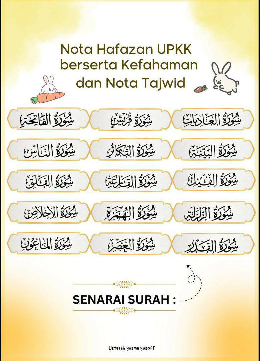 Nota Hafazan KAFA