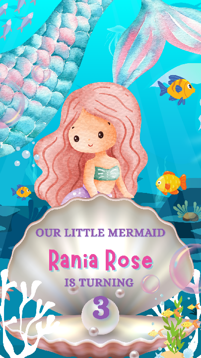 Kad Birthday Mermaid MP4