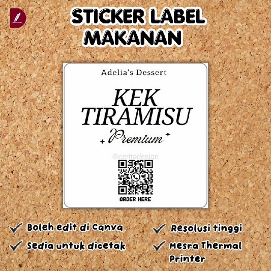 Sticker Label Makanan