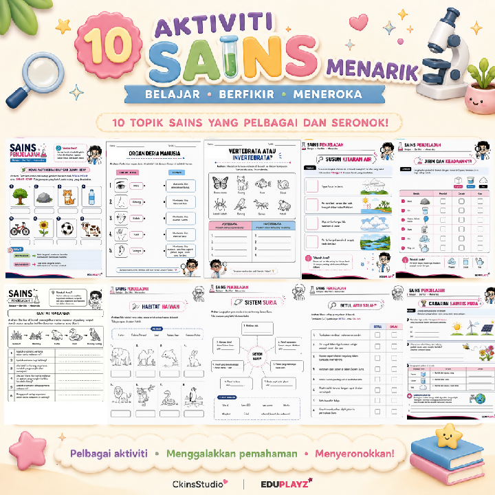 Aktiviti Sains Umur 9-10 Tahun