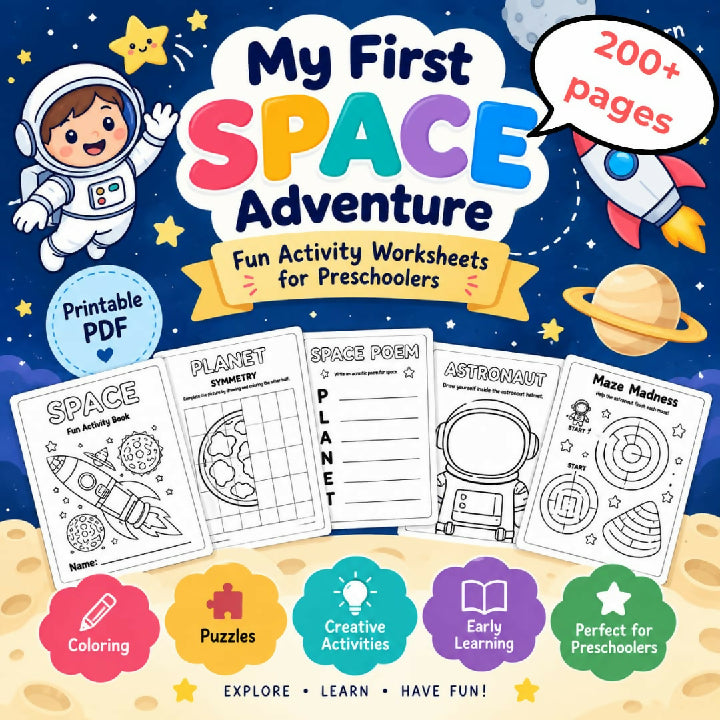 Space Worksheets for Preschoolers Solar System Activities