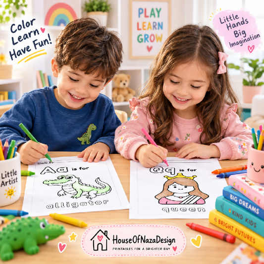My First ABC Alphabet Worksheets - Ages 3-5